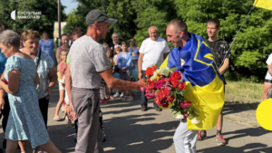 На Миколаївщині — зустріч з героєм: морпіх Дмитро Єрошин, звільнений з полону.